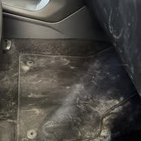 floor mat before heavily soiled — before professional detailing in Idaho Falls