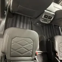 Floor mat after interior detail in Idaho Falls — carpet fully restored