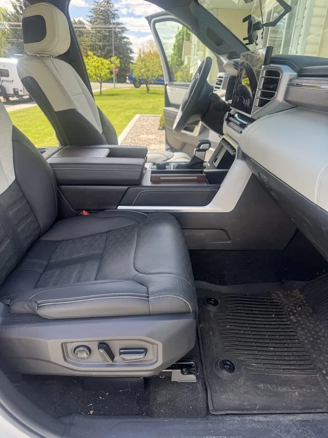Toyota Tundra before interior detail in Idaho Falls — dirty floors and carpet